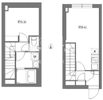 シティウォーク荏原中延 102 間取り図