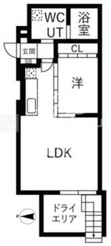 シエル中野坂上 001 間取り図
