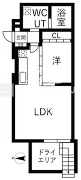 シエル中野坂上 101 間取り図