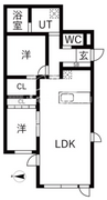 シエル中野坂上 302 間取り図