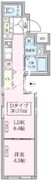 スカイコートリュクス品川大崎 403 間取り図