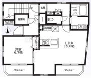 ビアンフェ入谷 101 間取り図