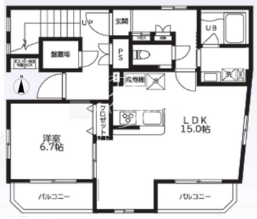 ビアンフェ入谷 101 間取り図