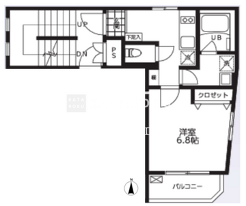ビアンフェ入谷 502 間取り図