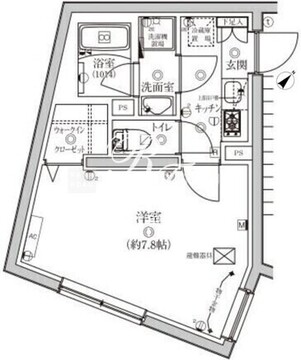 ベルシードステアー武蔵小山 203 間取り図