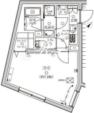 ベルシードステアー武蔵小山 403 間取り図