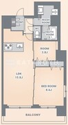 スプランディッド上野ノース 1501 間取り図