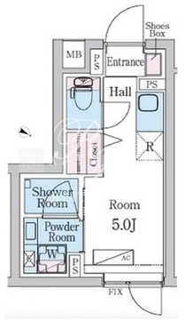 デュオメゾン池袋オヴェスト 102 間取り図