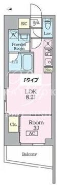 ガーデンザヴィス門前仲町 306 間取り図