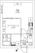 アクシアエムーシティ武蔵小山 106 間取り図