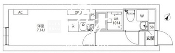 アクシアエムーシティ武蔵小山 308 間取り図