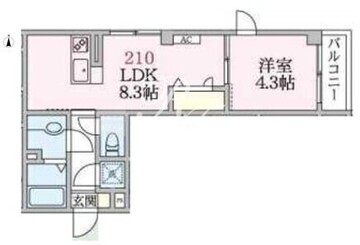 アローマ王子本町 210 間取り図