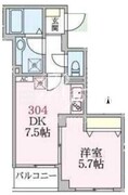 アローマ王子本町 304 間取り図