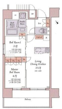 HAYANO Residence 大塚 403 間取り図