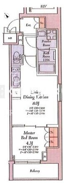 HAYANO Residence 大塚 1401 間取り図