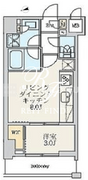 クレストコート北千住レジデンス 602 間取り図