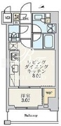 クレストコート北千住レジデンス 703 間取り図