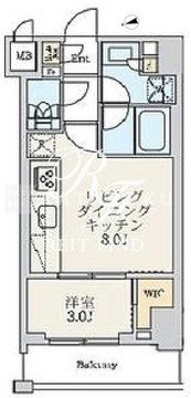 クレストコート北千住レジデンス 703 間取り図