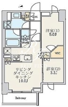 クレストコート北千住レジデンス 704 間取り図