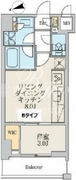 クレストコート北千住レジデンス 902 間取り図