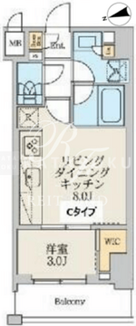 クレストコート北千住レジデンス 903 間取り図