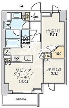 クレストコート北千住レジデンス 1004 間取り図