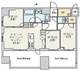 クレストコート北千住レジデンス 1101 間取り図
