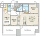 クレストコート北千住レジデンス 1102 間取り図