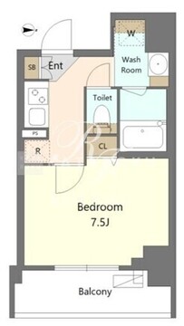 エスレジデンス新宿早稲田アヴェリス 205 間取り図