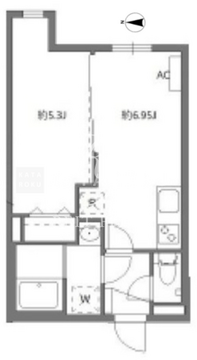 セレヌコート池袋本町 203 間取り図