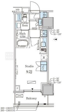 パークアクシス赤塚 705 間取り図