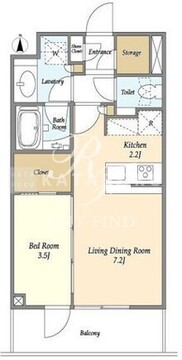 ラティエラ大森西 502 間取り図