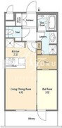 ラティエラ大森西 205 間取り図