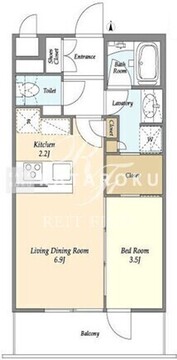 ラティエラ大森西 205 間取り図