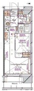 ブランシエスタ浅草蔵前 402 間取り図