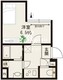 スカイラックス馬込 403 間取り図