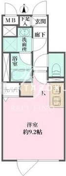 アトリオフラッツ自由が丘 202 間取り図