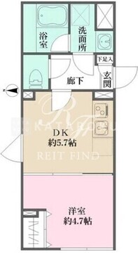 アトリオフラッツ自由が丘 205 間取り図