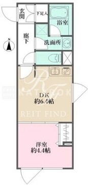 アトリオフラッツ自由が丘 301 間取り図