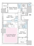 大崎ガーデンレジデンス 1303 間取り図