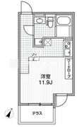 アレーロ代々木 101 間取り図