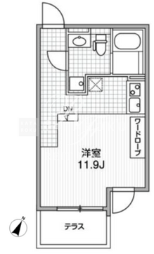 アレーロ代々木 101 間取り図