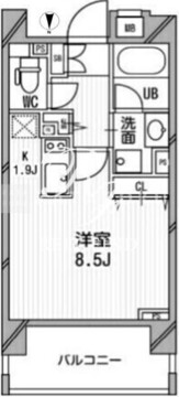 クリオ西池袋 503 間取り図