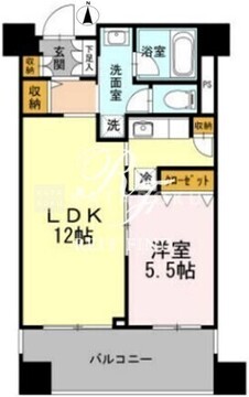 カスタリア荒川 204 間取り図