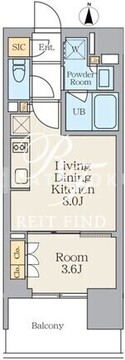 クレストコート王子 1102 間取り図