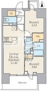 クレストコート王子 1104 間取り図