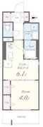 ルーツ両国東京 406 間取り図