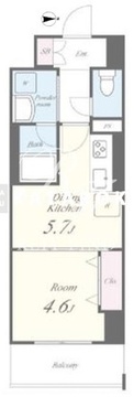 ルーツ両国東京 1203 間取り図
