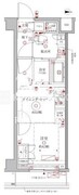 クレイシアIDZ幡ヶ谷 102 間取り図