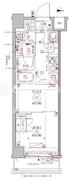 クレイシアIDZ幡ヶ谷 106 間取り図